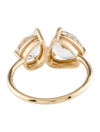 Stone & Strand 10K 4.75ctw Topaz Double Click Toi et Moi Ring