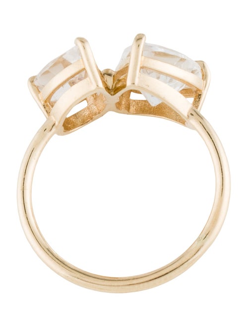 Stone & Strand 10K 4.75ctw Topaz Double Click Toi et Moi Ring