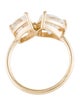 Stone & Strand 10K 4.75ctw Topaz Double Click Toi et Moi Ring