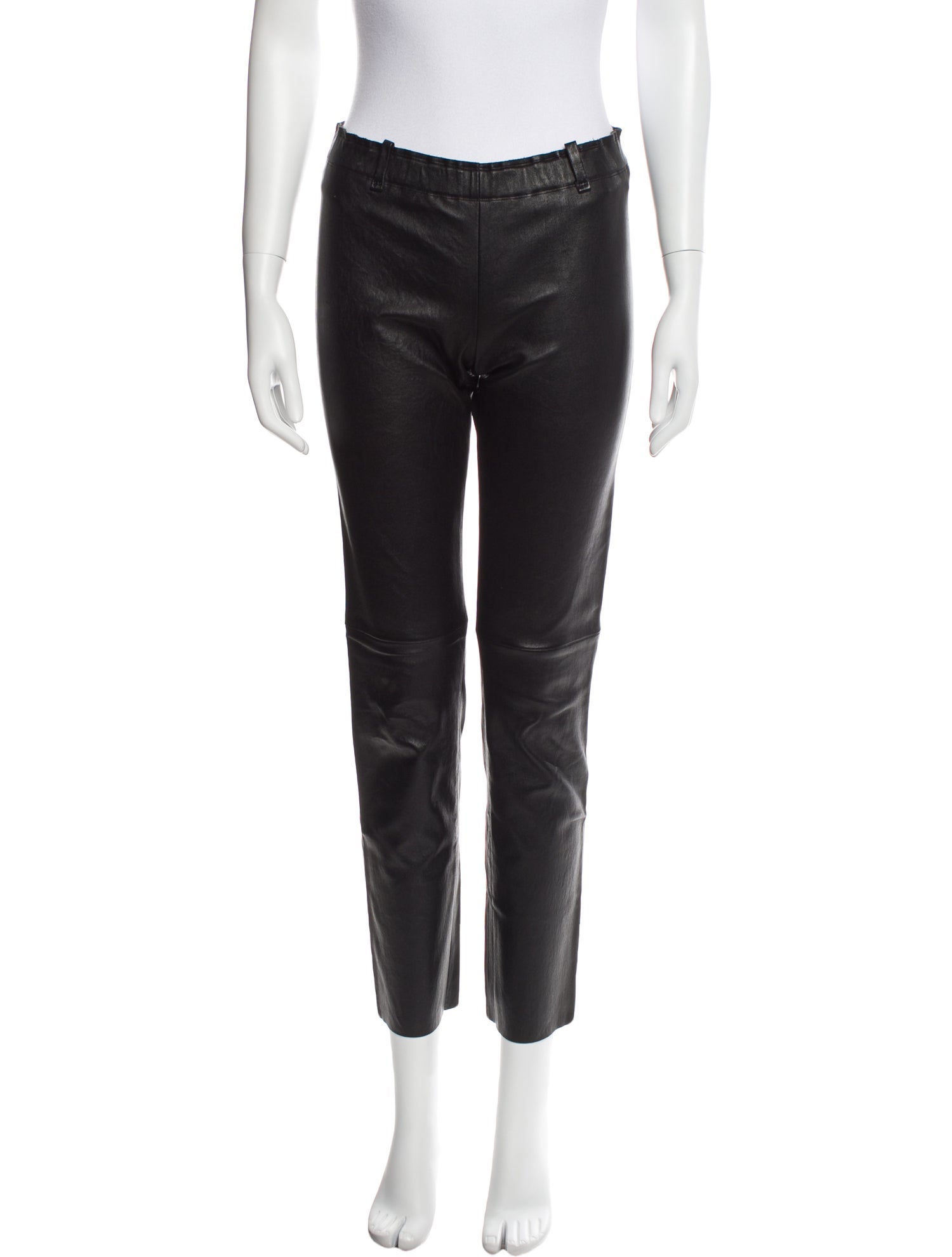 Stouls Lamb Leather Straight Leg Pants