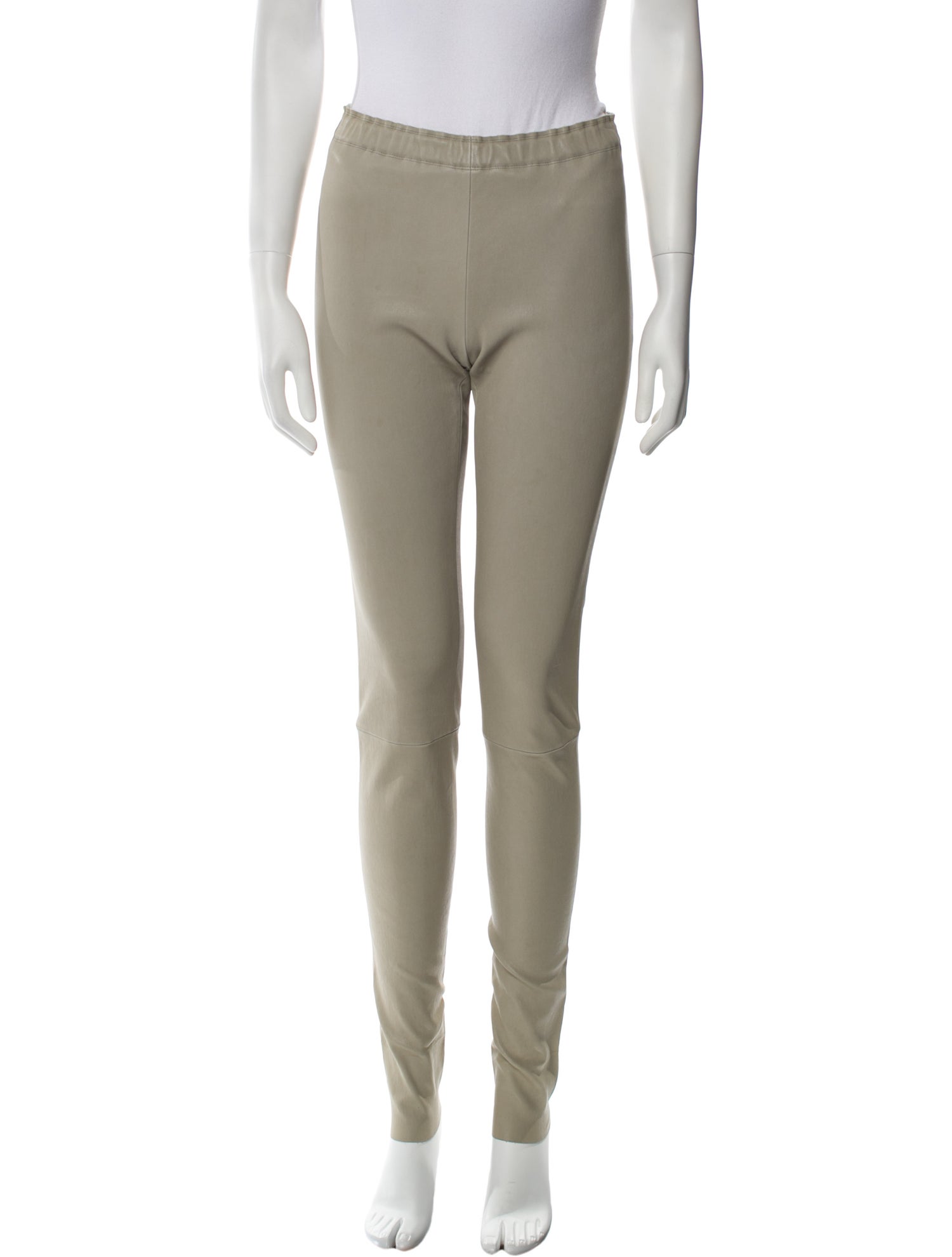 Stouls Lamb Leather Skinny Leg Pants