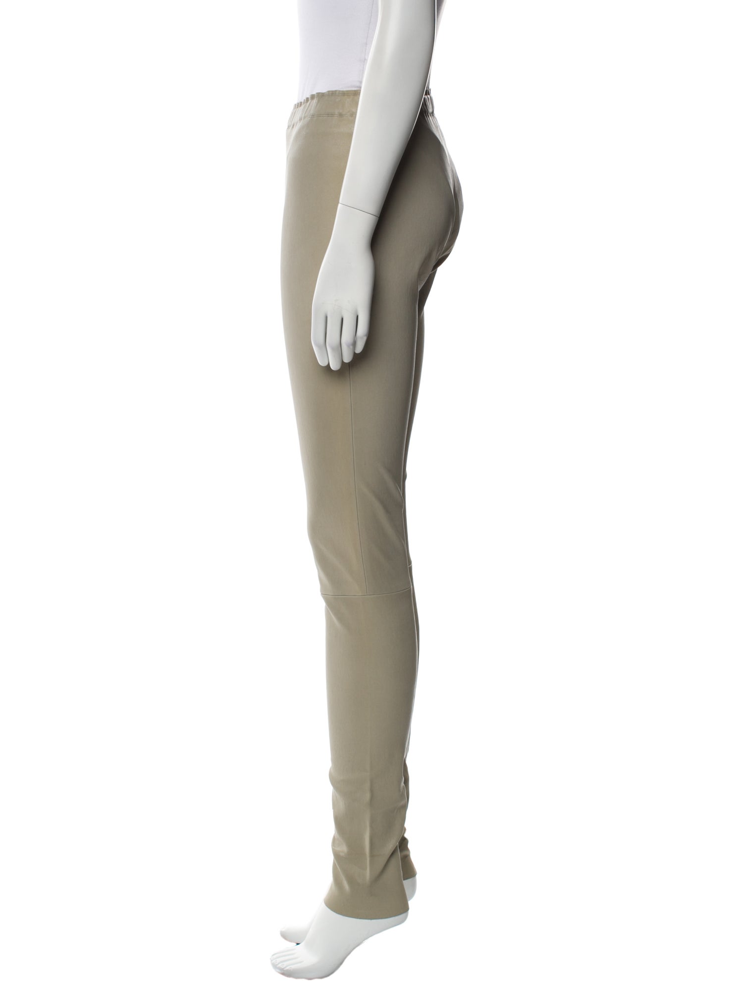 Stouls Lamb Leather Skinny Leg Pants