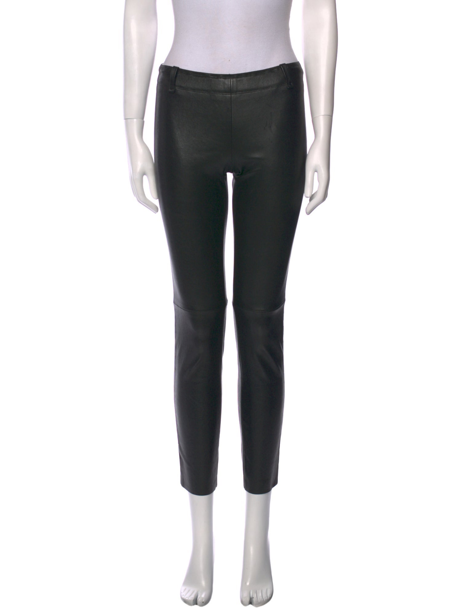 Stouls Lamb Leather Skinny Leg Pants
