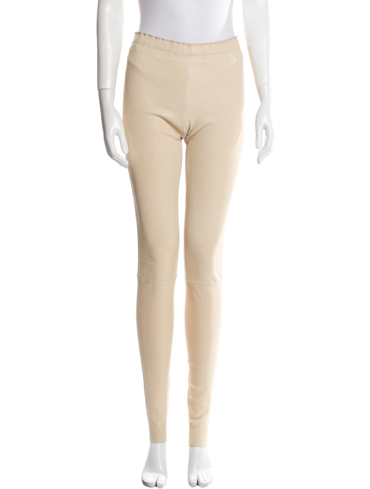 Stouls Lamb Leather Skinny Leg Pants