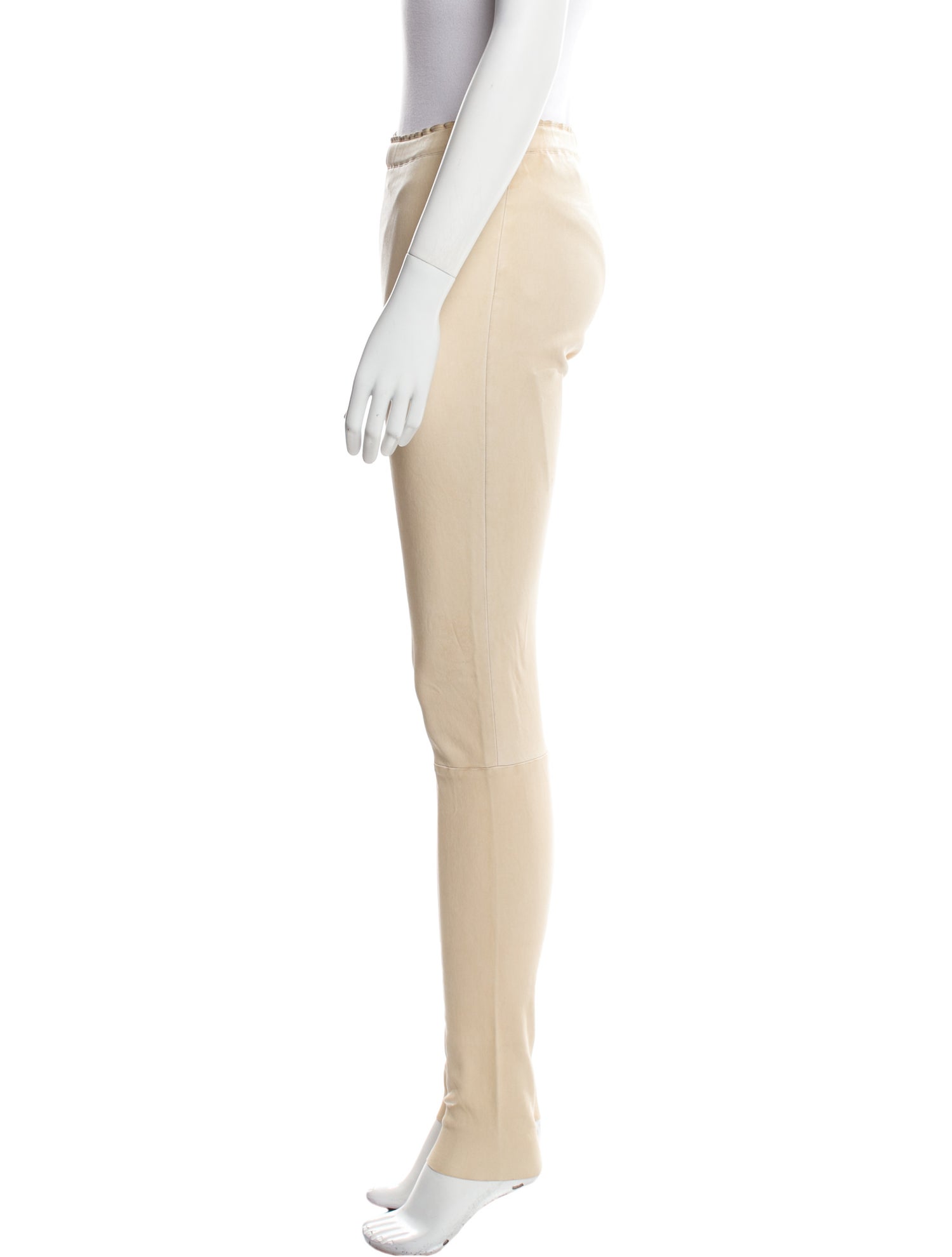 Stouls Lamb Leather Skinny Leg Pants