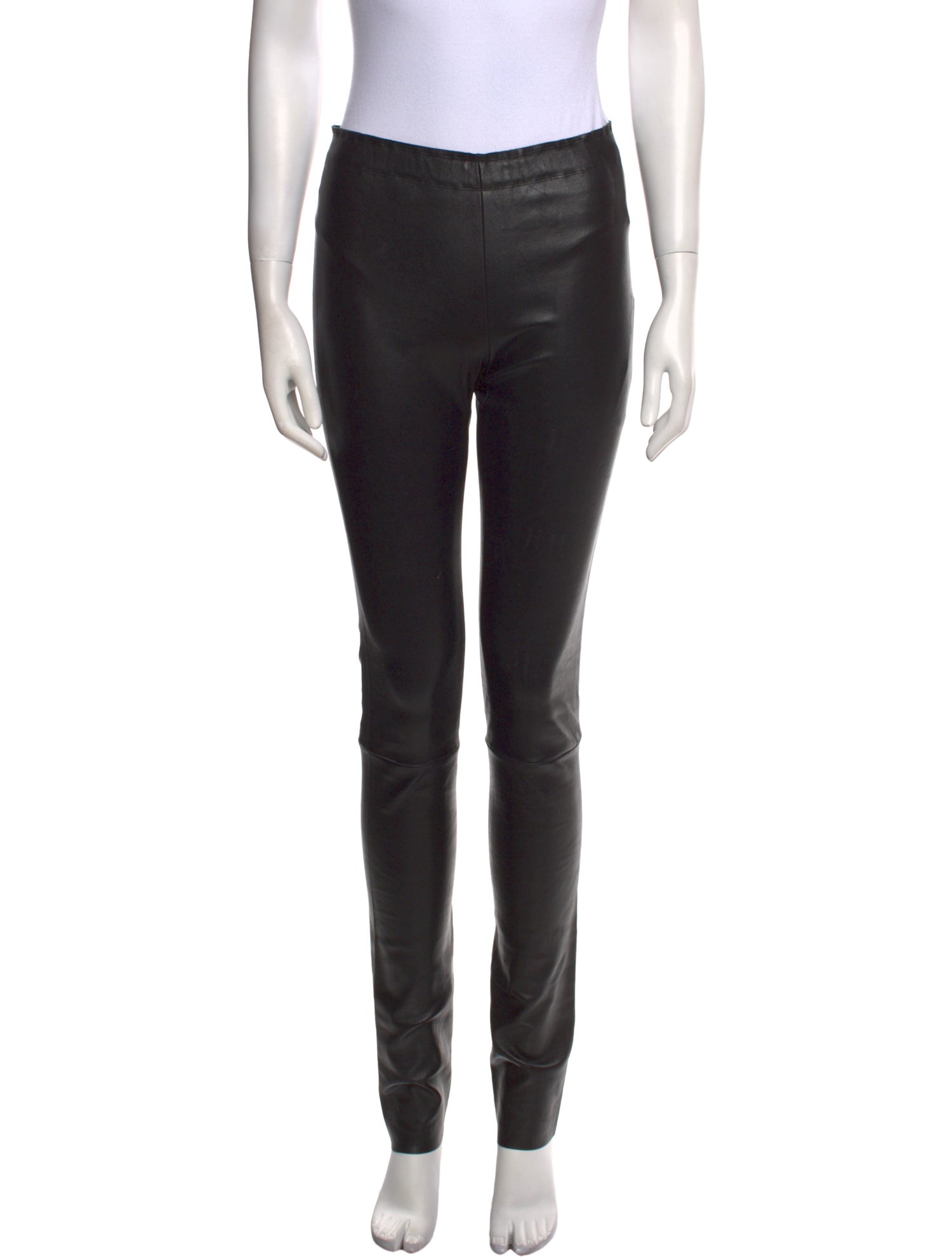 Stouls Lamb Leather Skinny Leg Pants