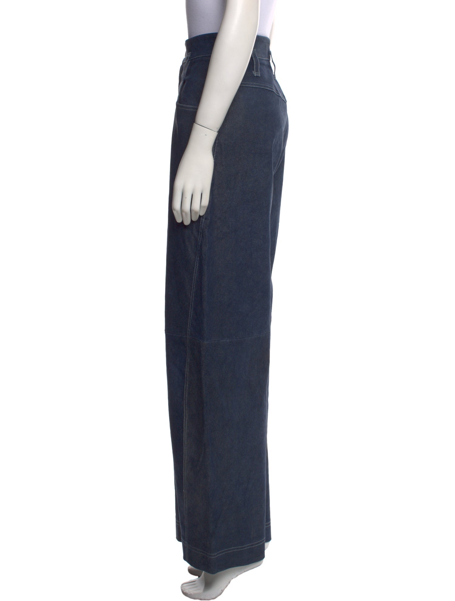 Stouls Lamb Leather Wide Leg Pants