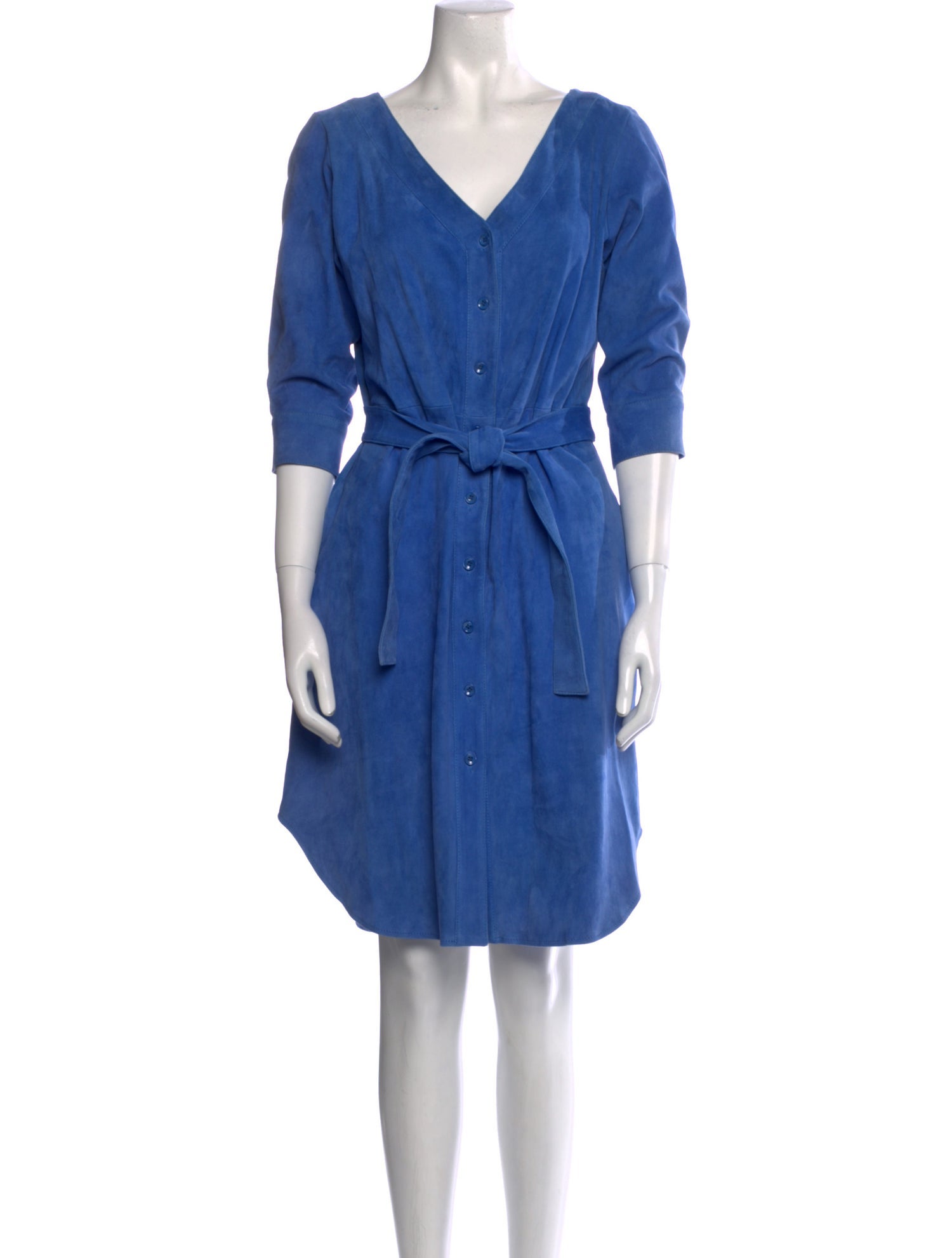 Stouls Lamb Leather Knee-Length Dress