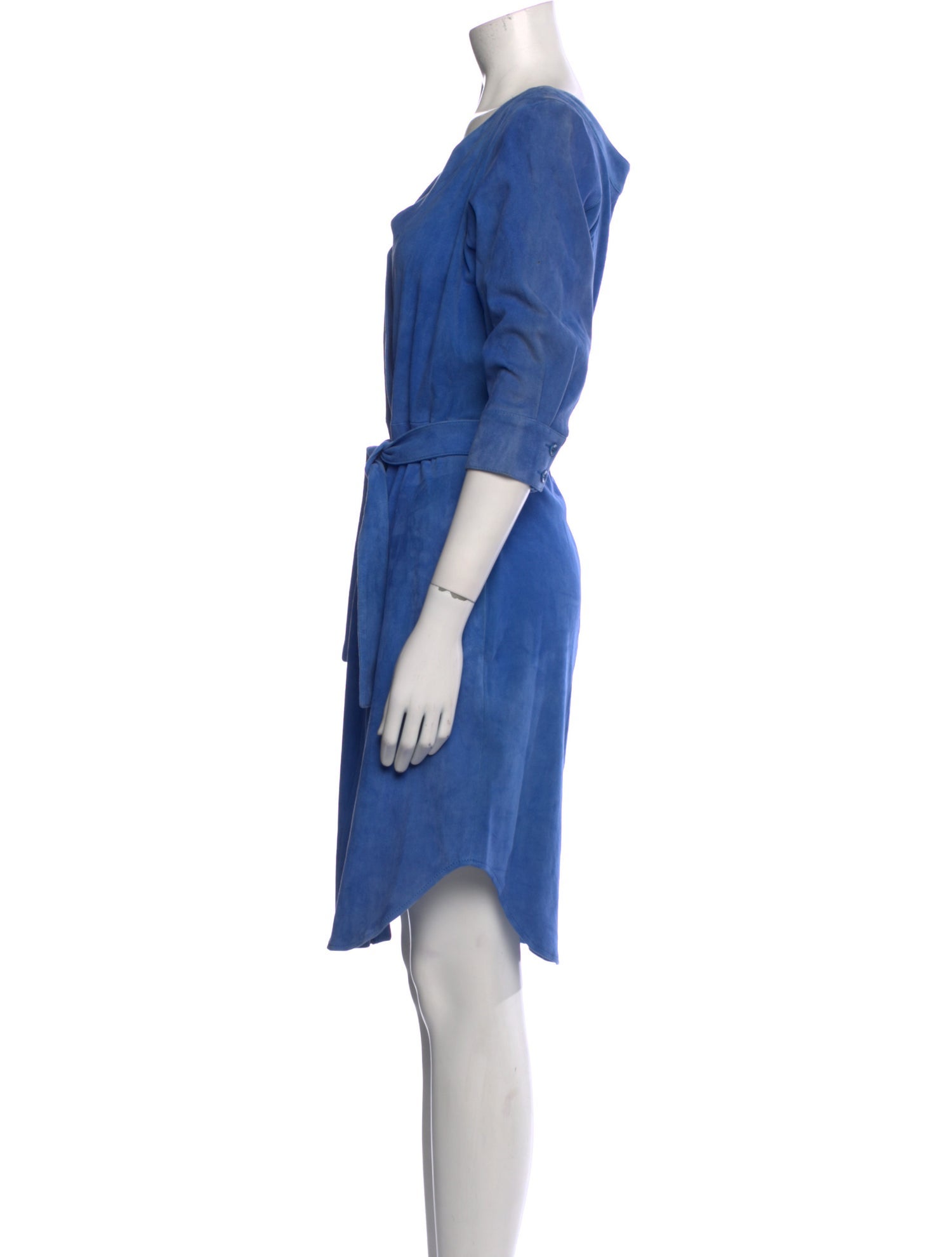 Stouls Lamb Leather Knee-Length Dress