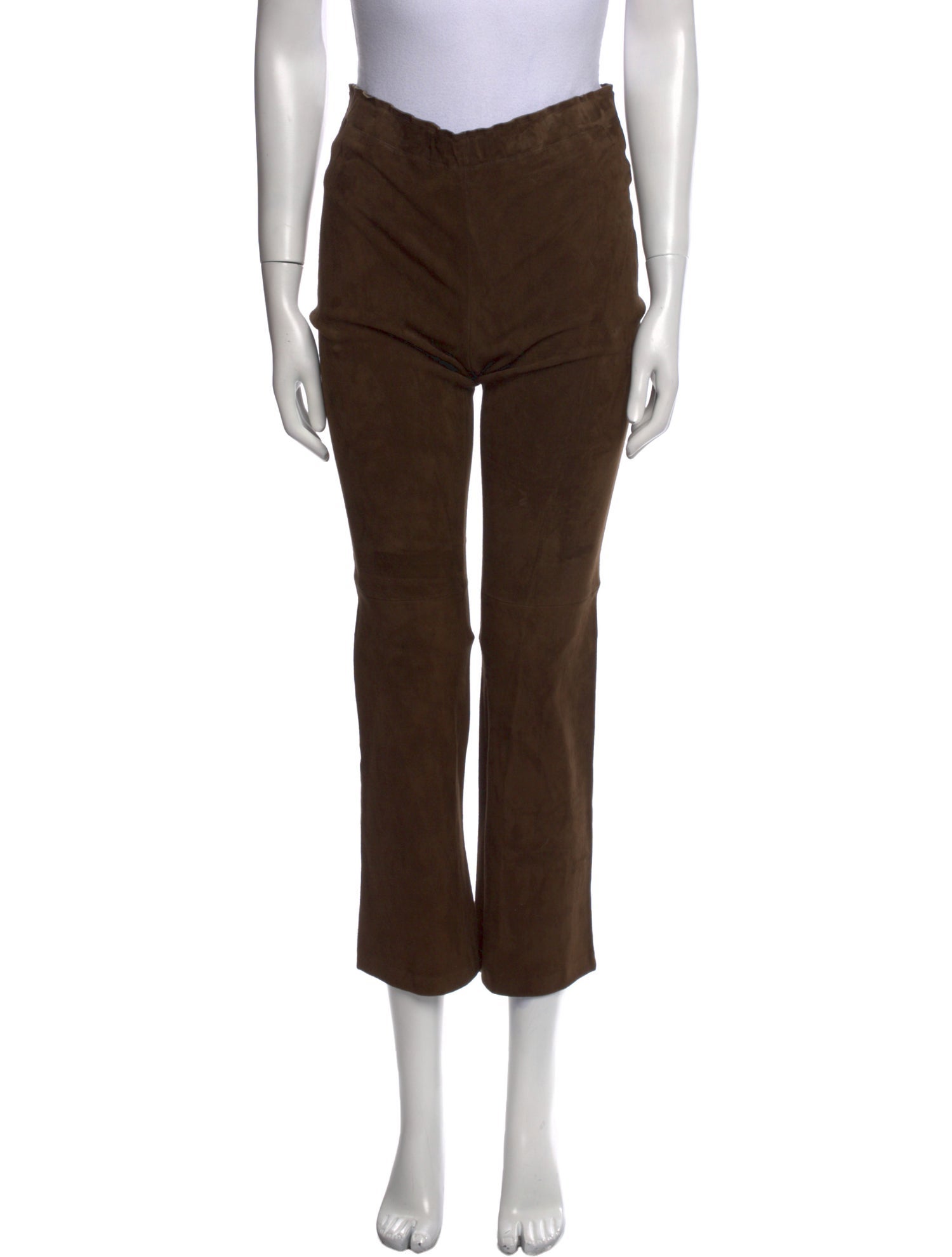 Stouls Lamb Leather Straight Leg Pants