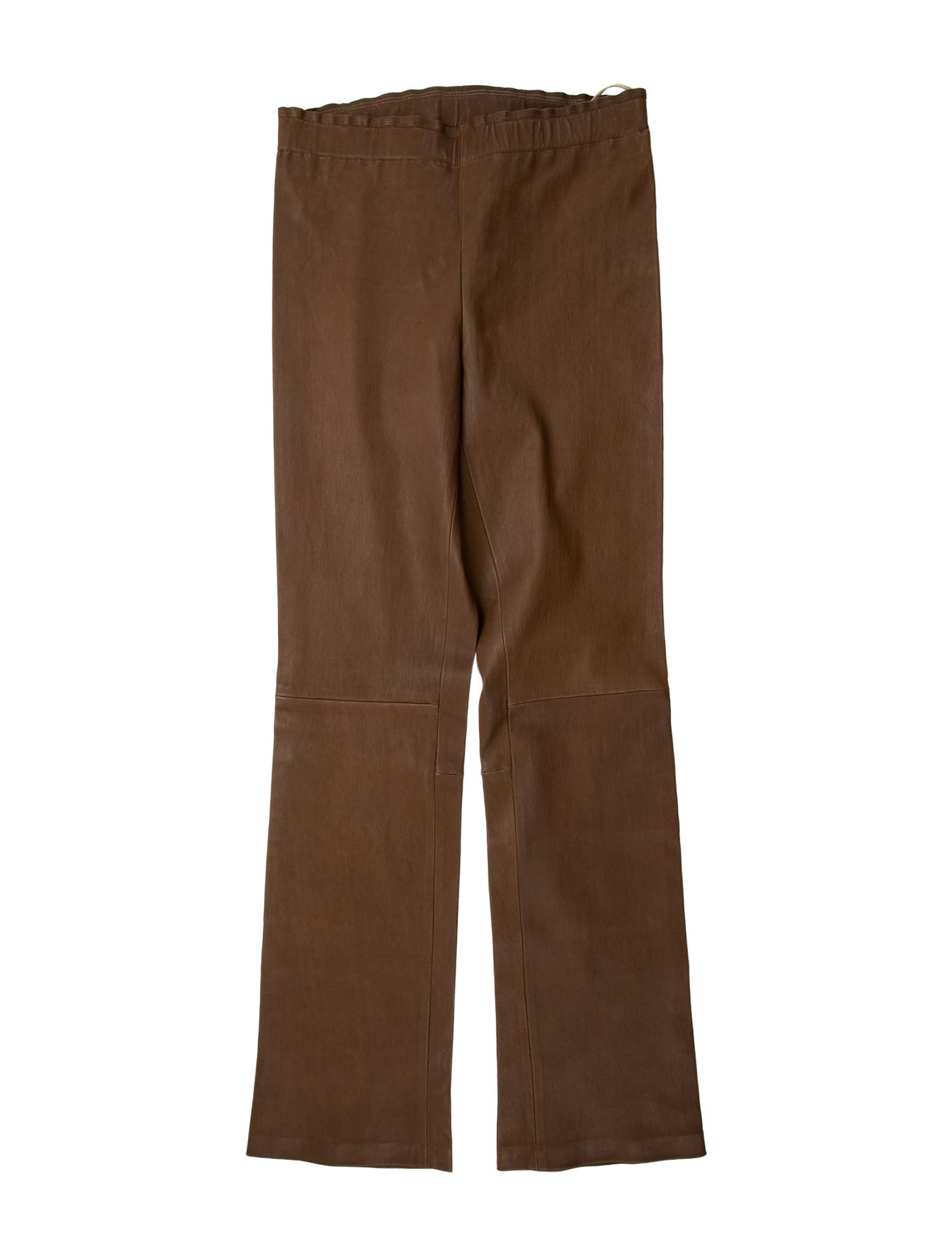 Stouls Lamb Leather Straight Leg Pants