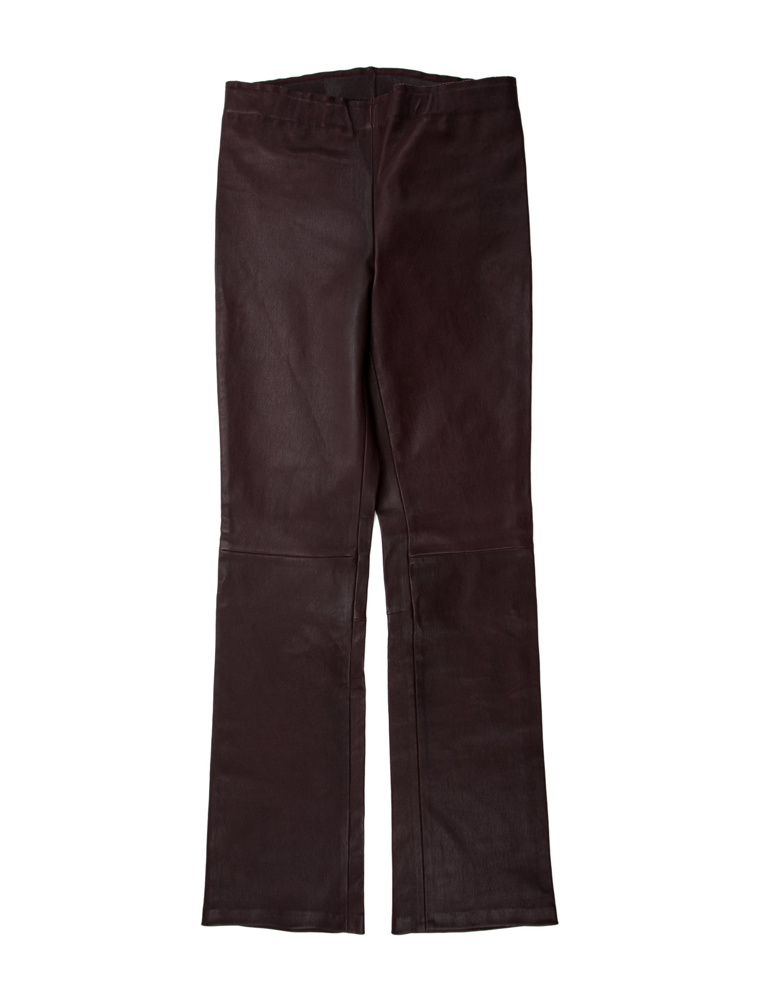 Stouls Lamb Leather Straight Leg Pants
