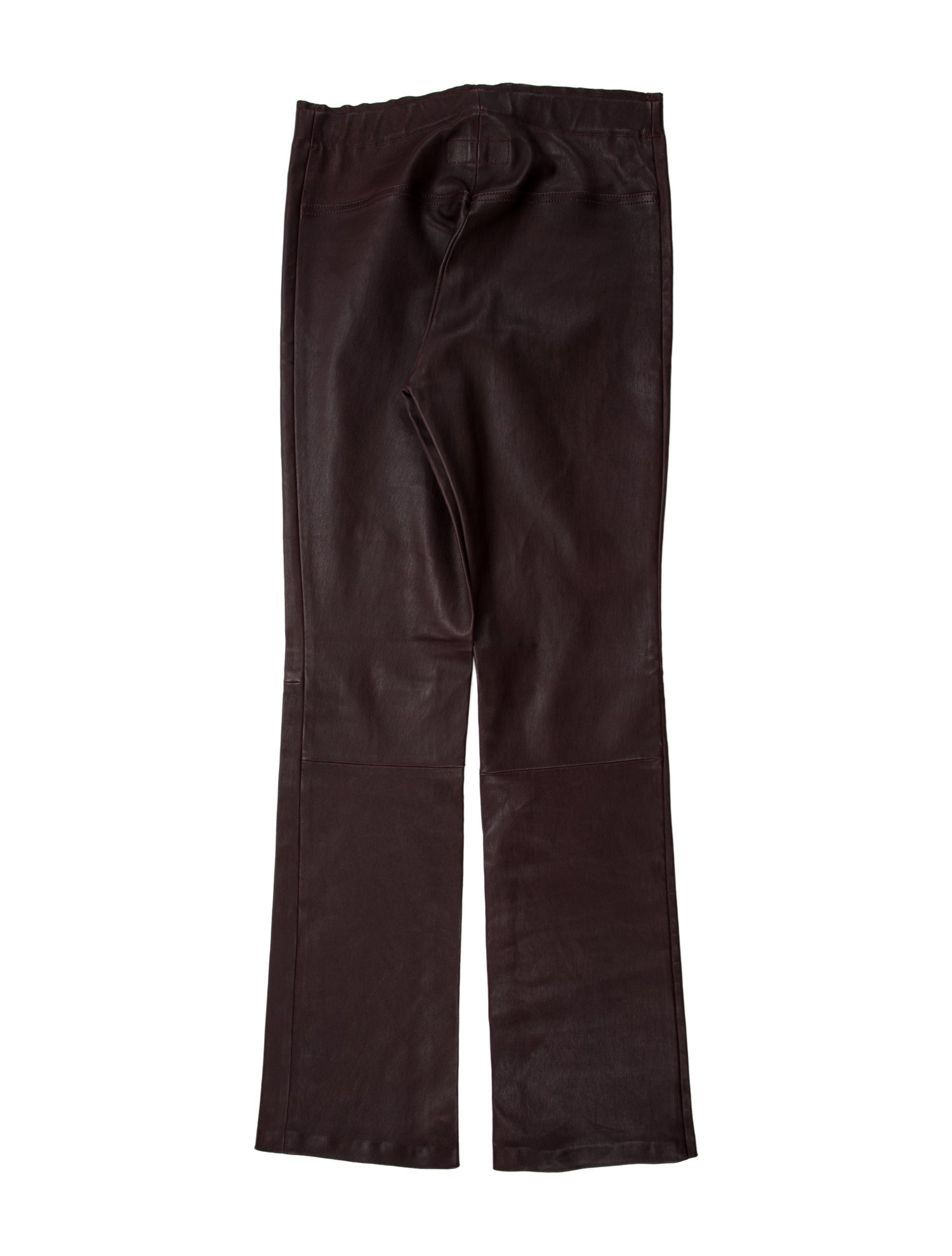 Stouls Lamb Leather Straight Leg Pants