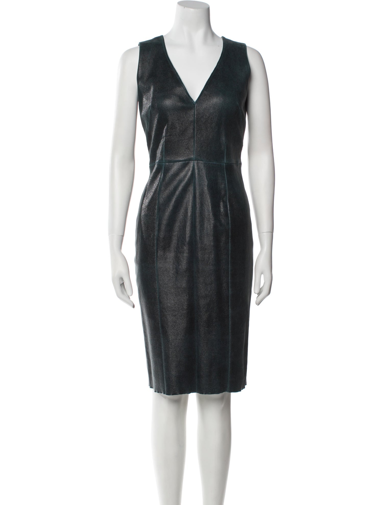 Stouls Lambskin Knee-Length Dress