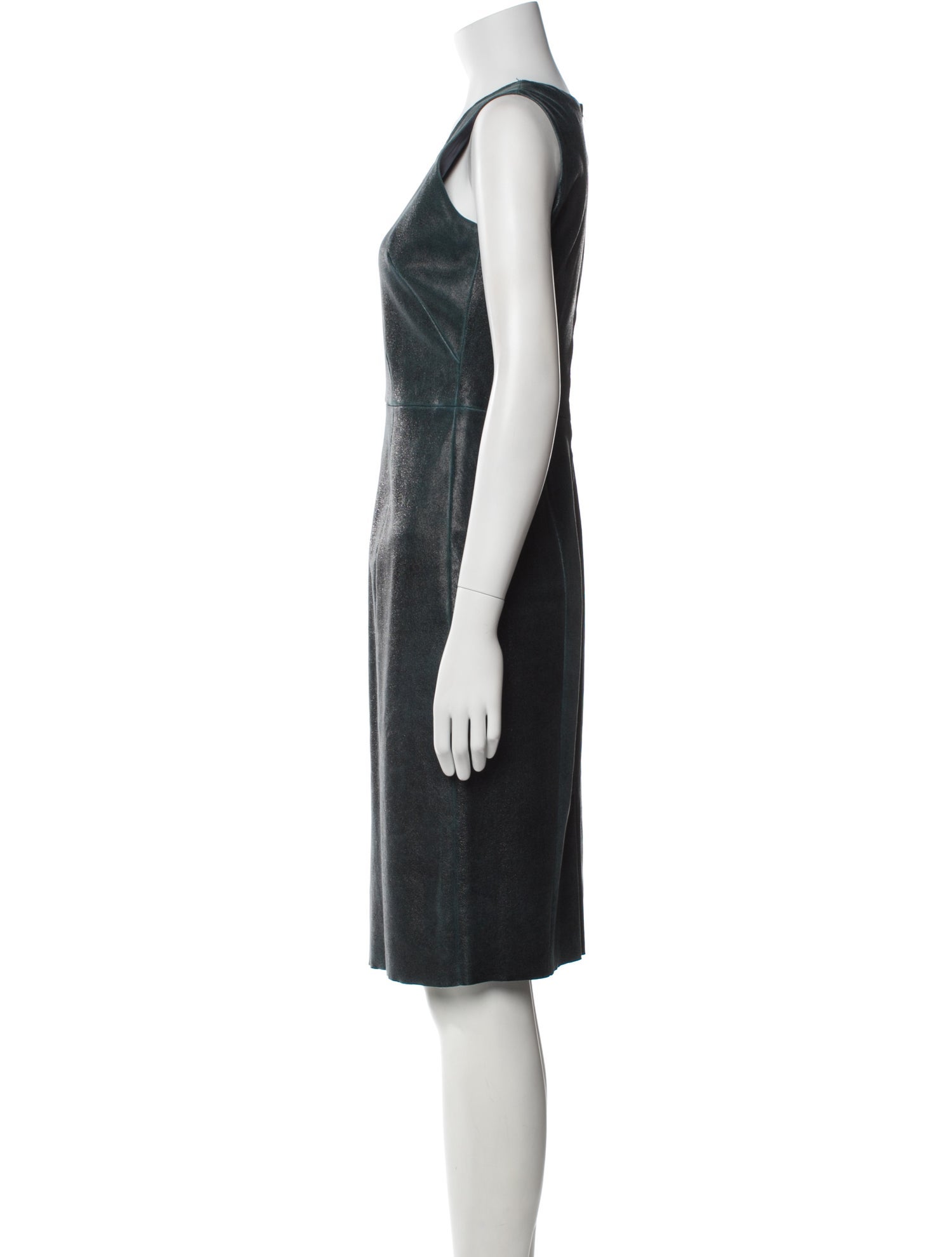 Stouls Lambskin Knee-Length Dress