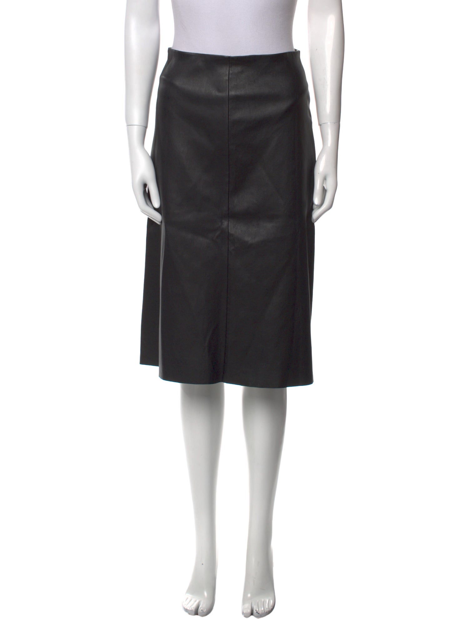 Stouls Leather Knee-Length Skirt