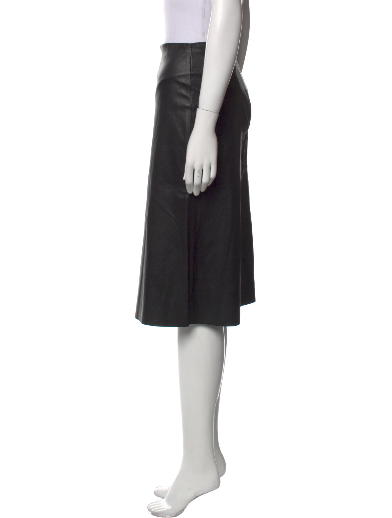 Stouls Leather Knee-Length Skirt