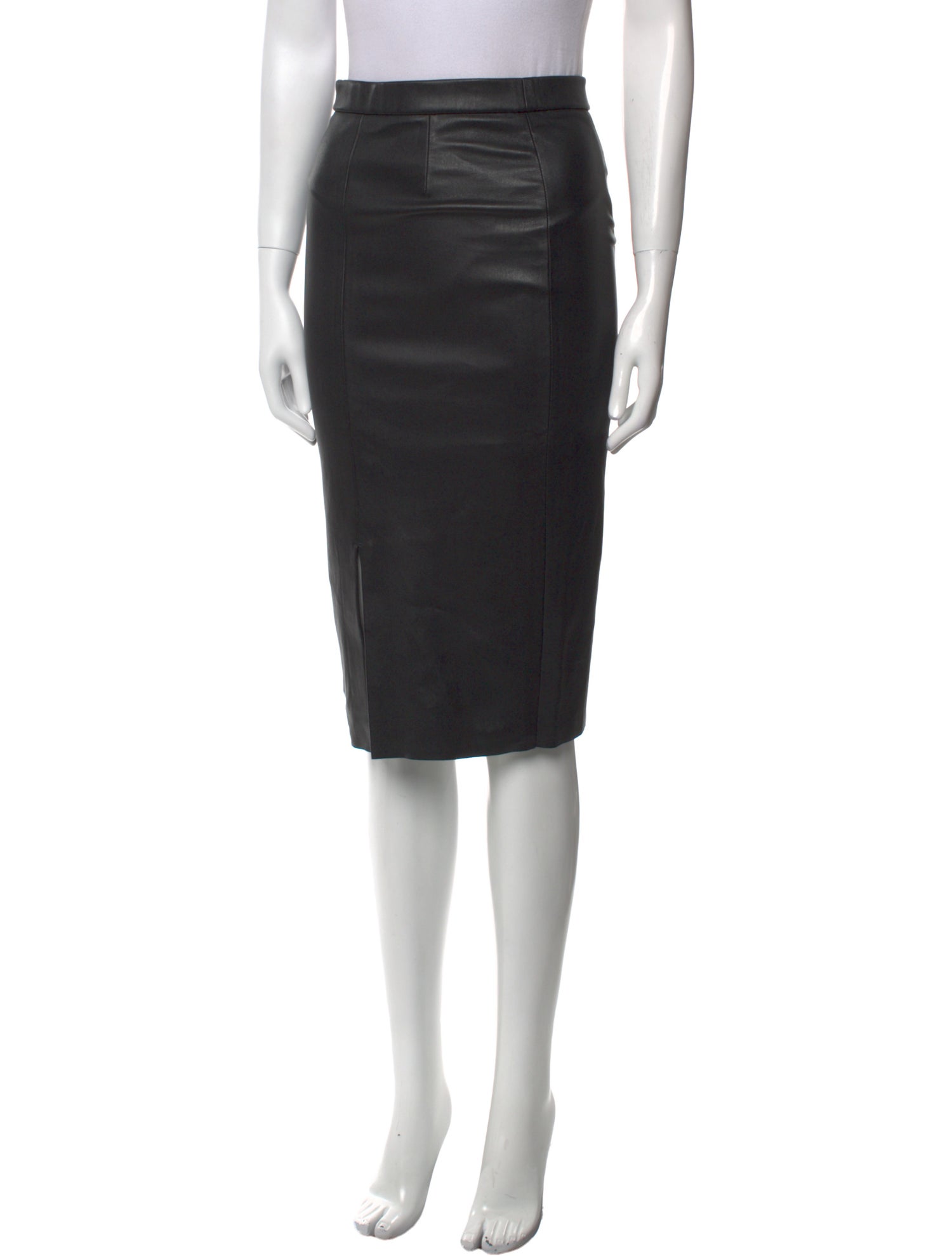 Stouls Leather Knee-Length Skirt