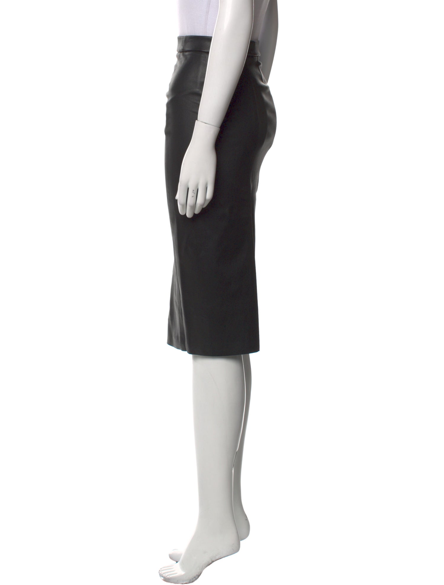 Stouls Leather Knee-Length Skirt