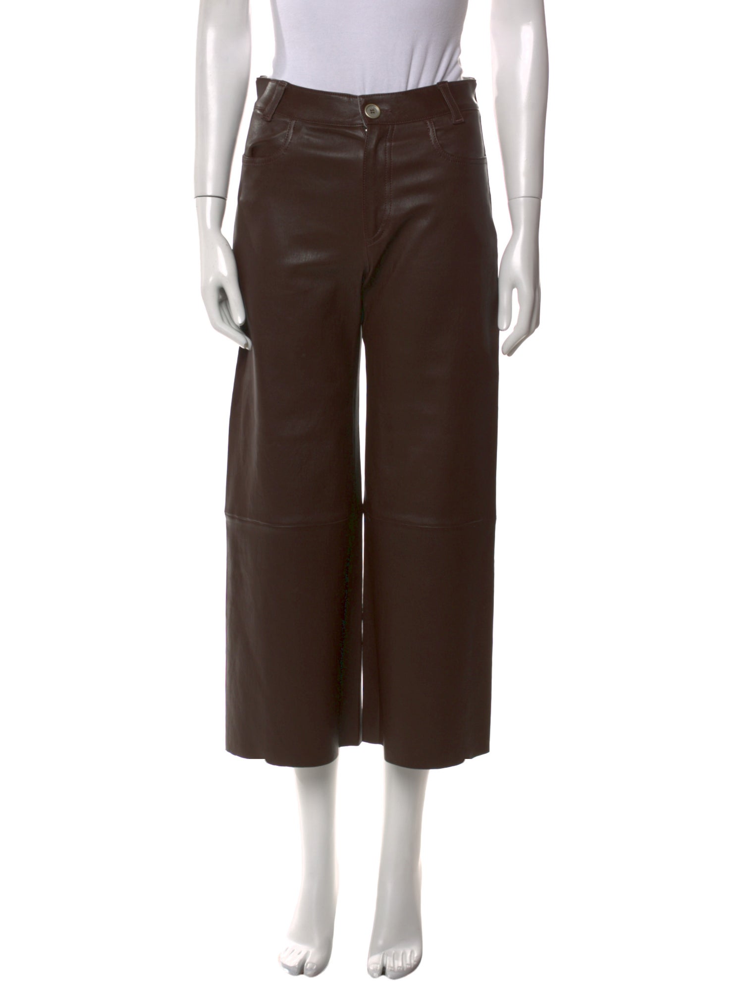 Stouls Leather Wide Leg Pants