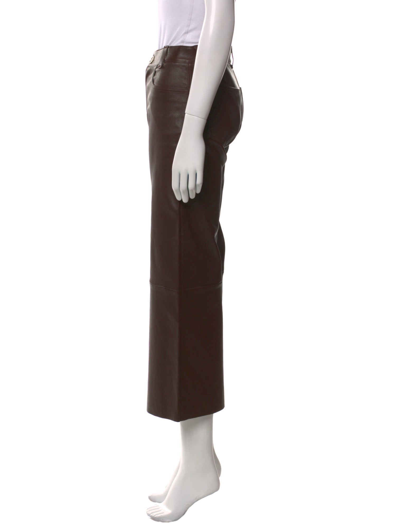 Stouls Leather Wide Leg Pants