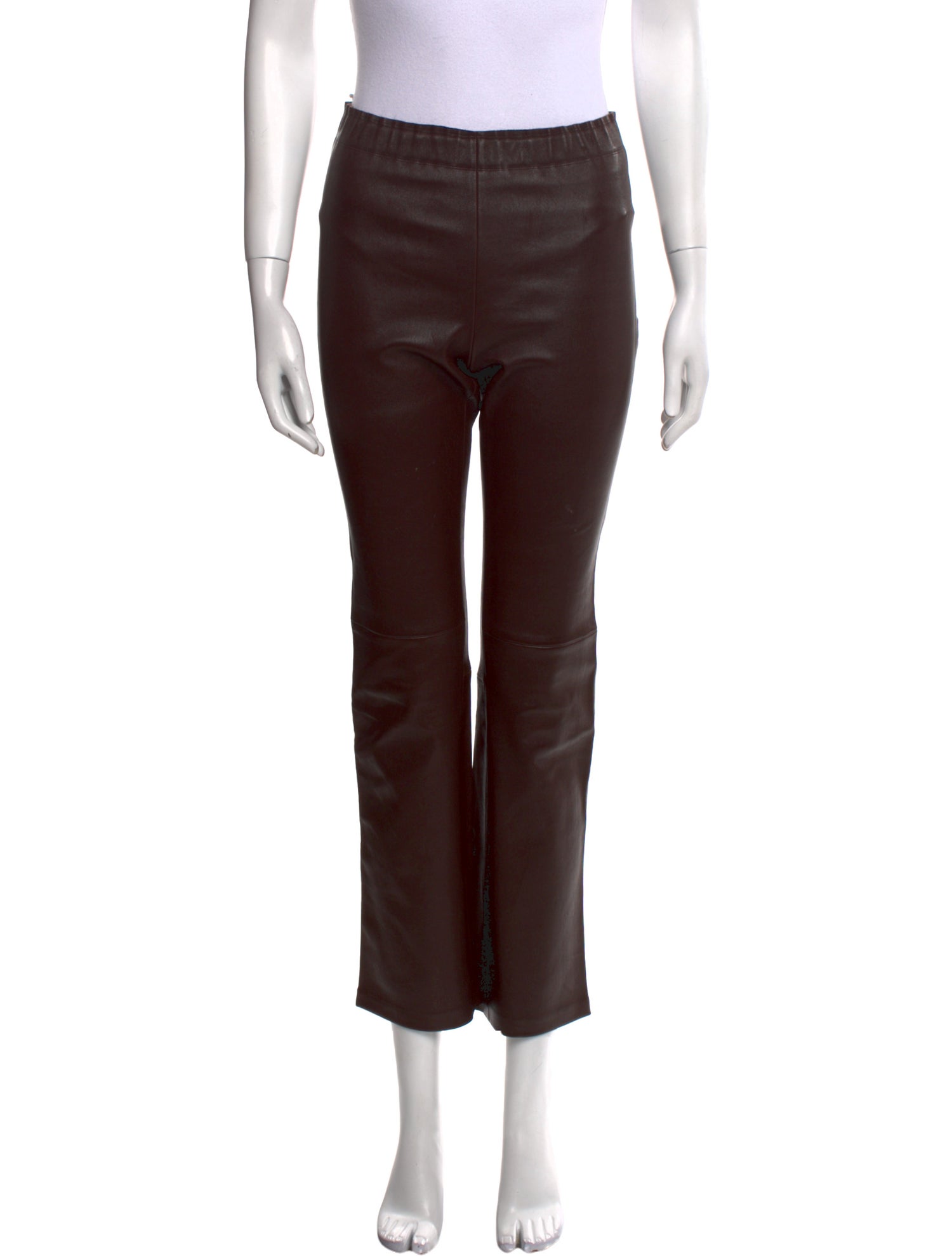 Stouls Lamb Leather Straight Leg Pants