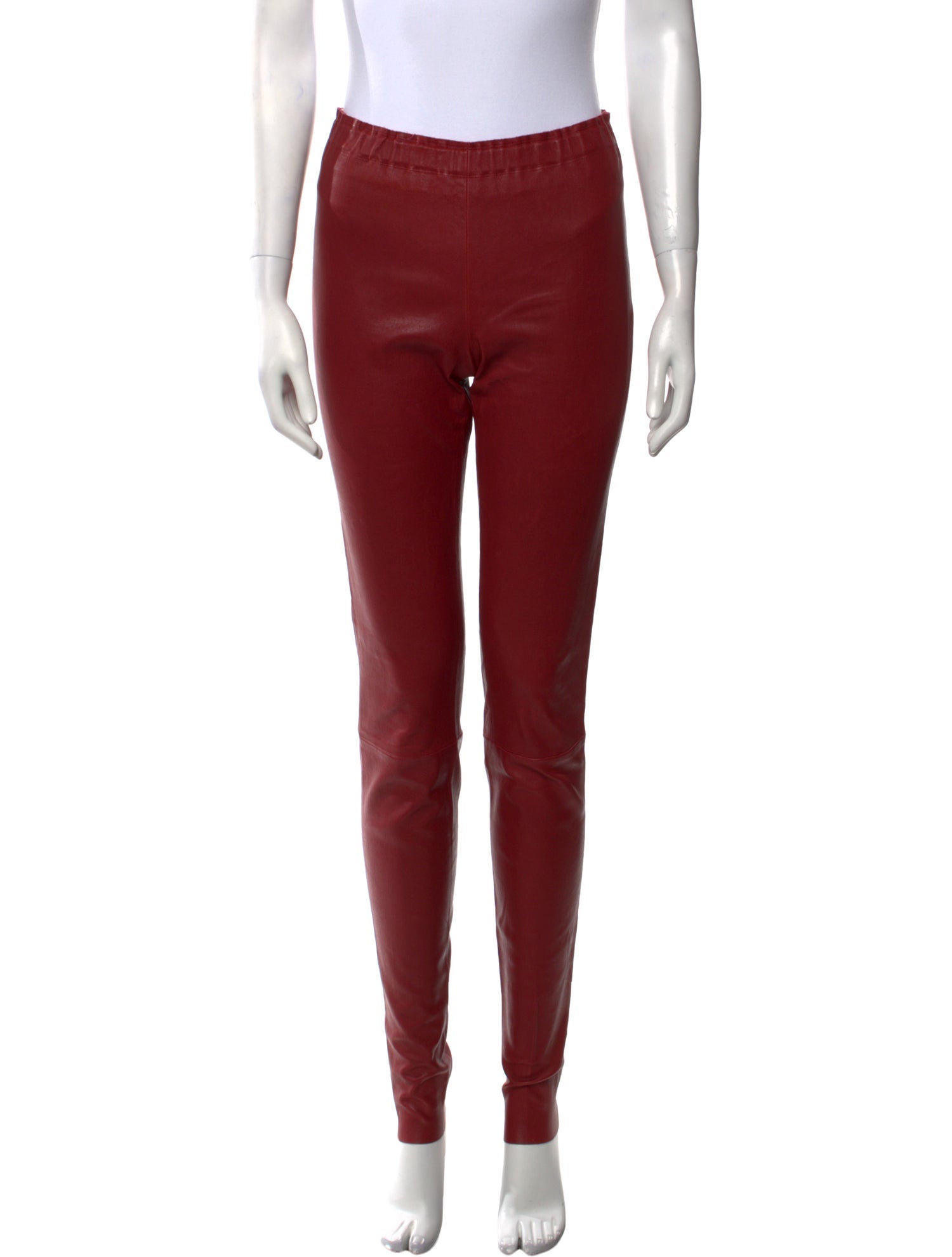 Stouls Lamb Leather Skinny Leg Pants