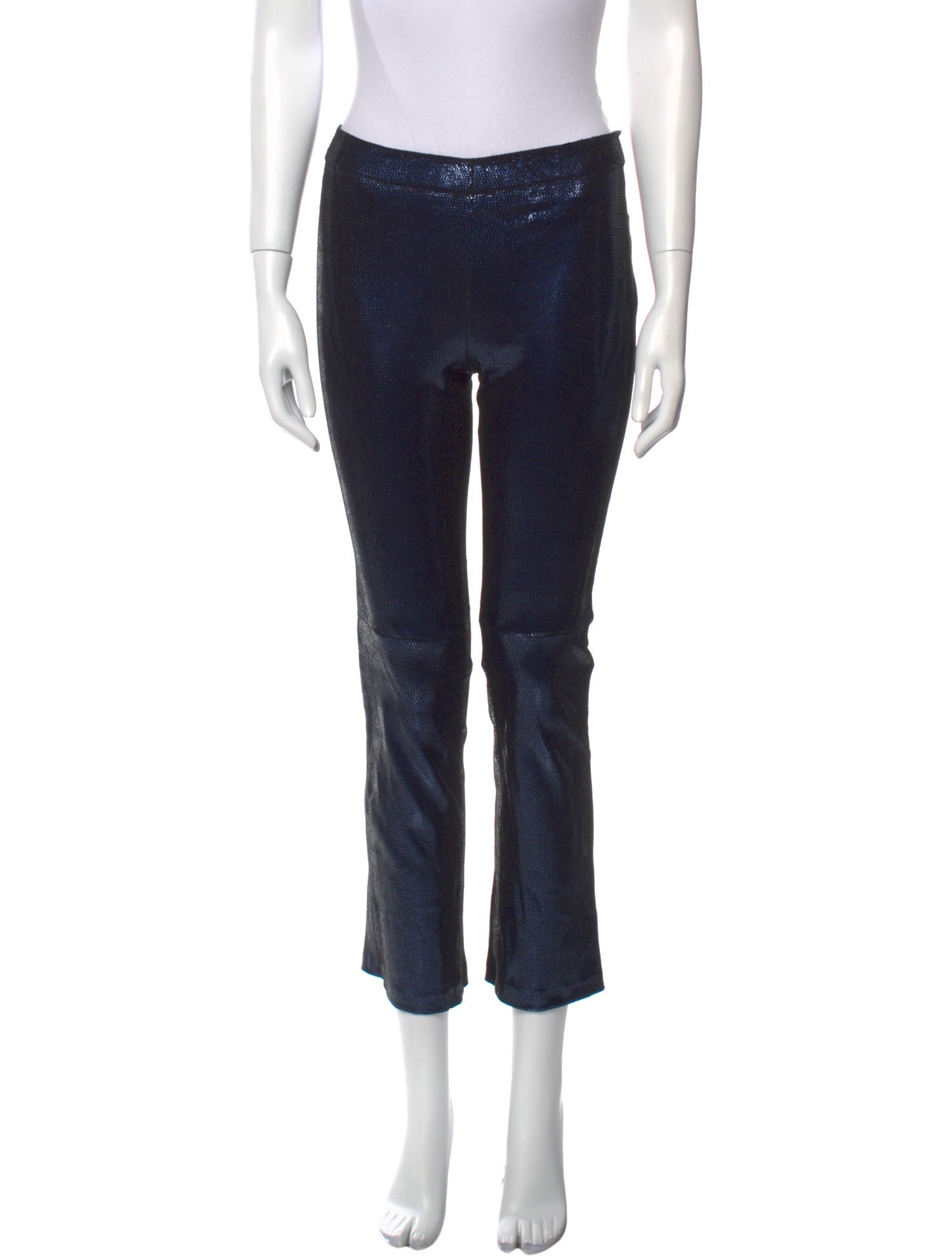 Stouls Lamb Leather Straight Leg Pants