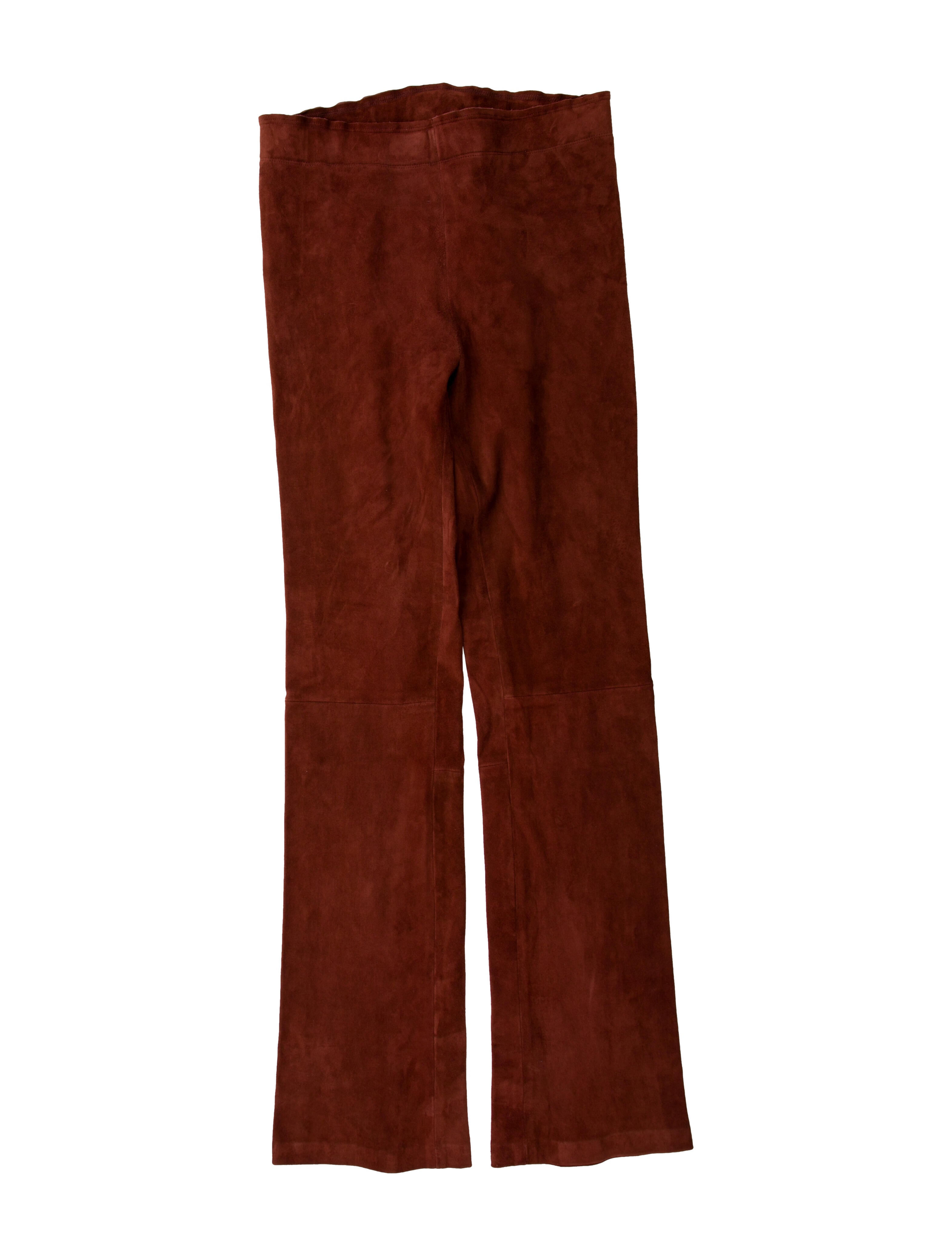 Stouls Lamb Leather Straight Leg Pants