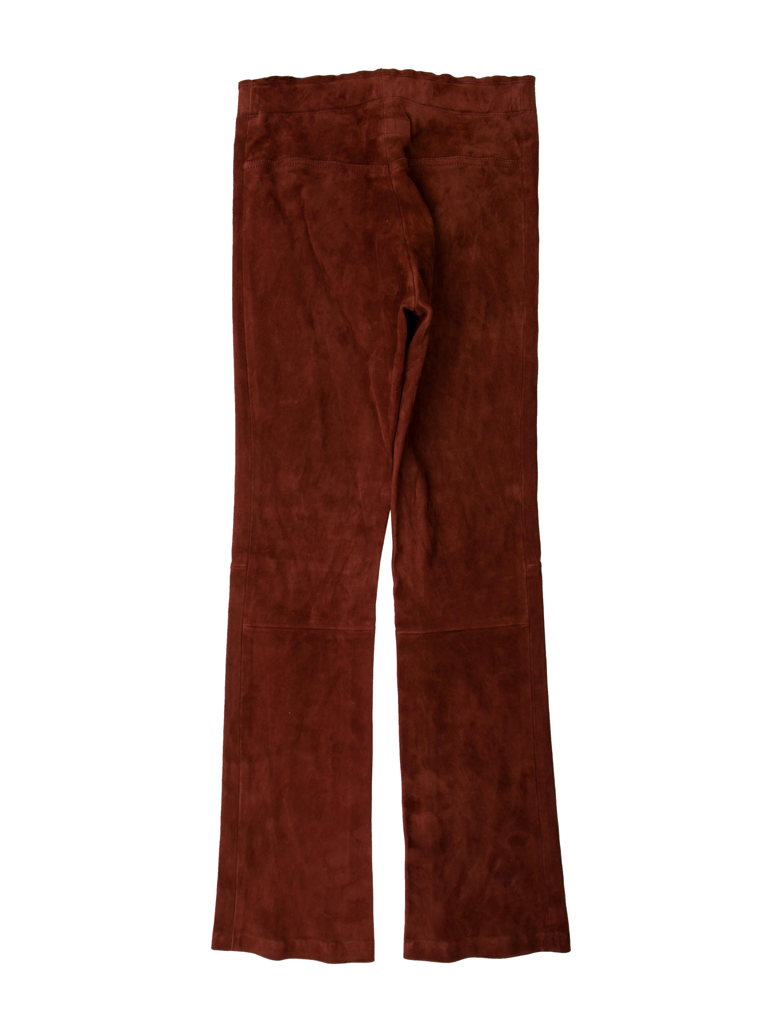 Stouls Lamb Leather Straight Leg Pants