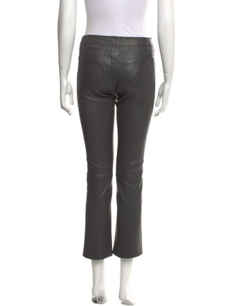 Stouls Lamb Leather Straight Leg Pants