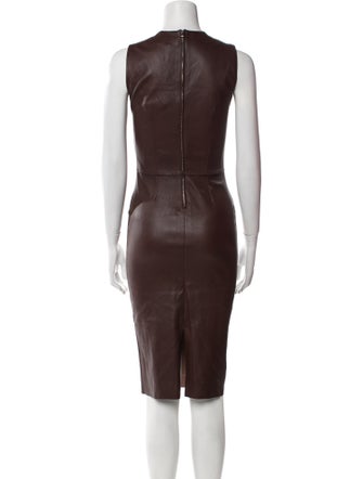 Stouls Lamb Leather Midi Length Dress