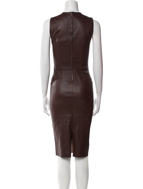 Stouls Lamb Leather Midi Length Dress
