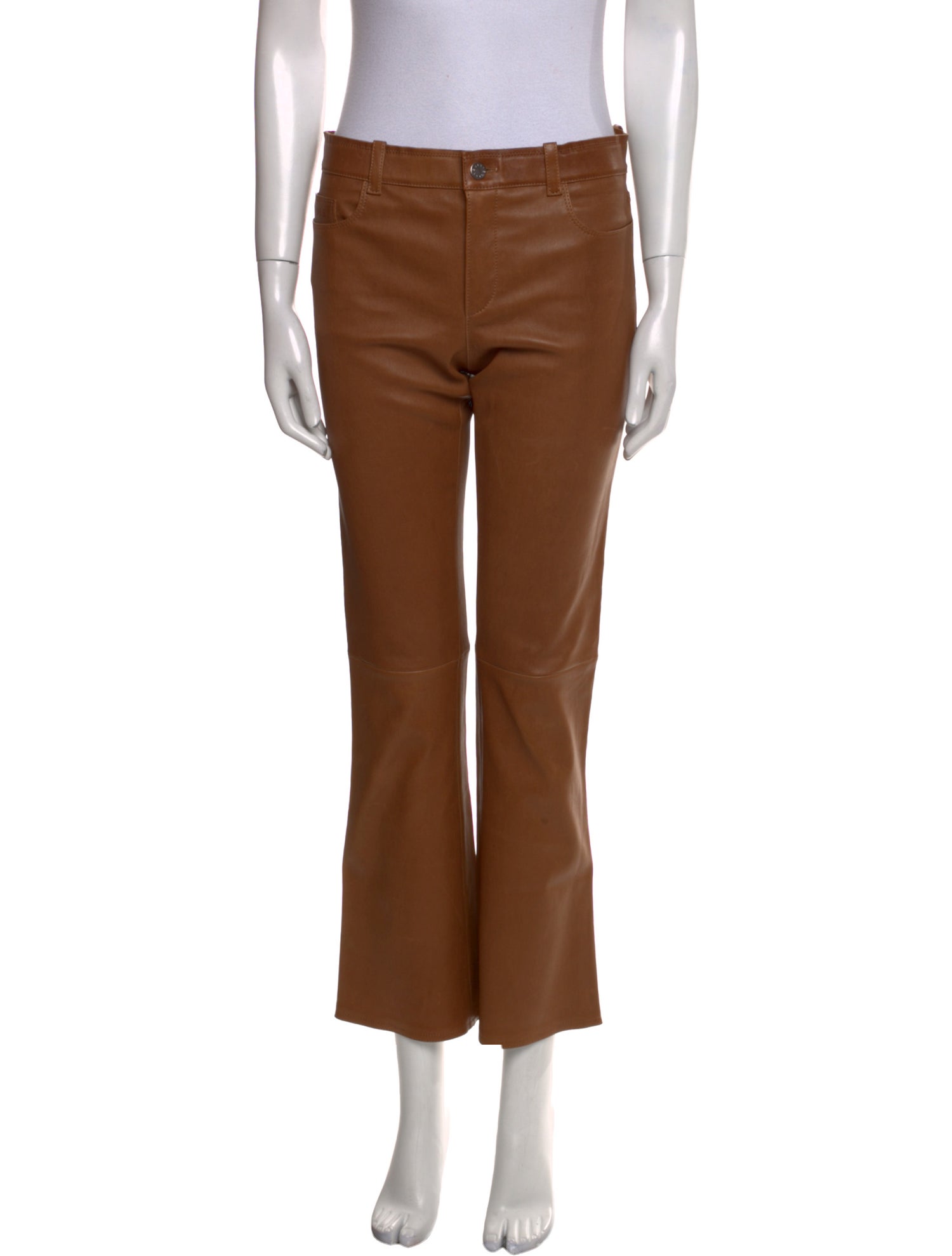 Stouls Lamb Leather Wide Leg Pants