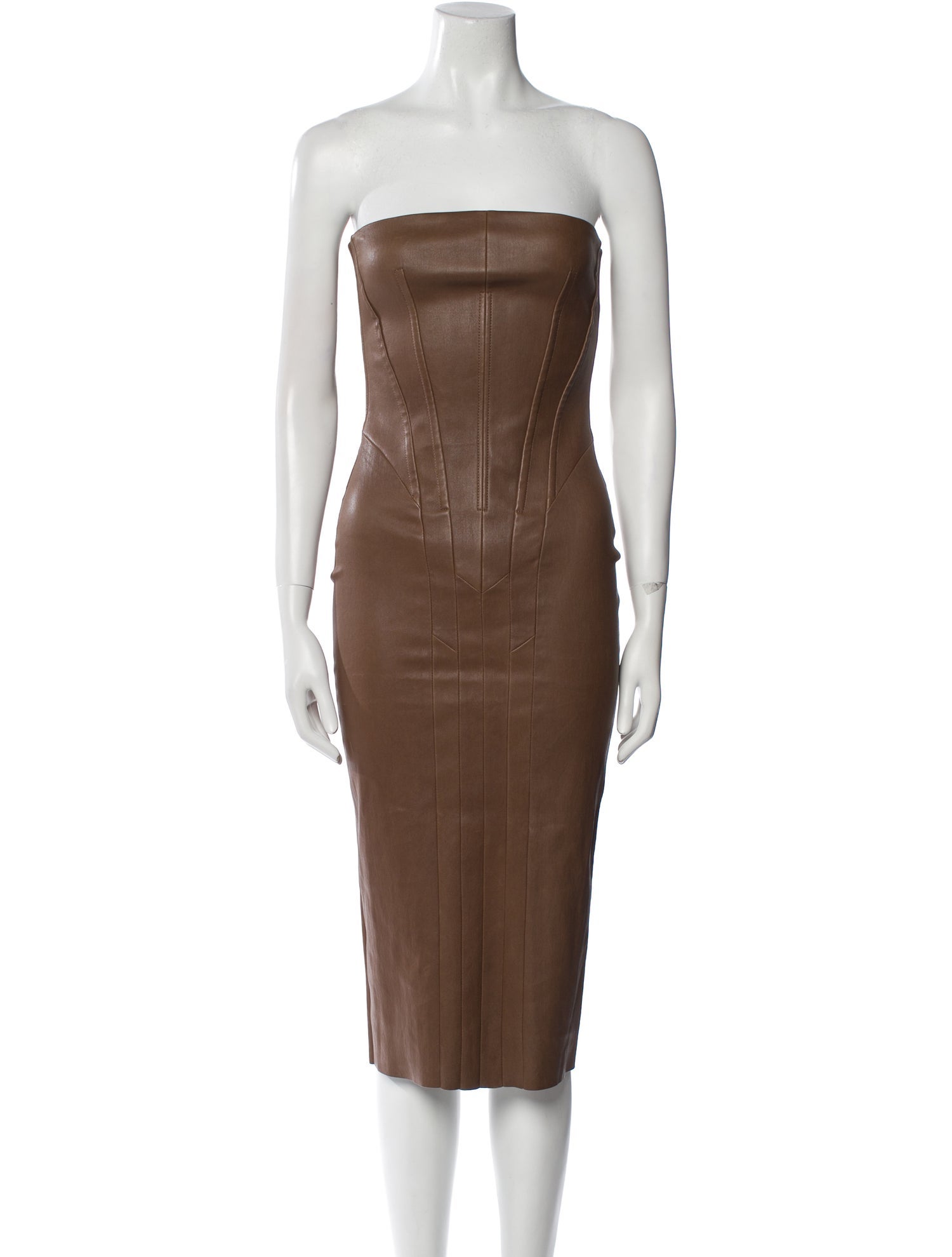 Stouls Strapless Knee-Length Dress