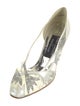 Stuart Weitzman Mesh Lace Pattern Pumps