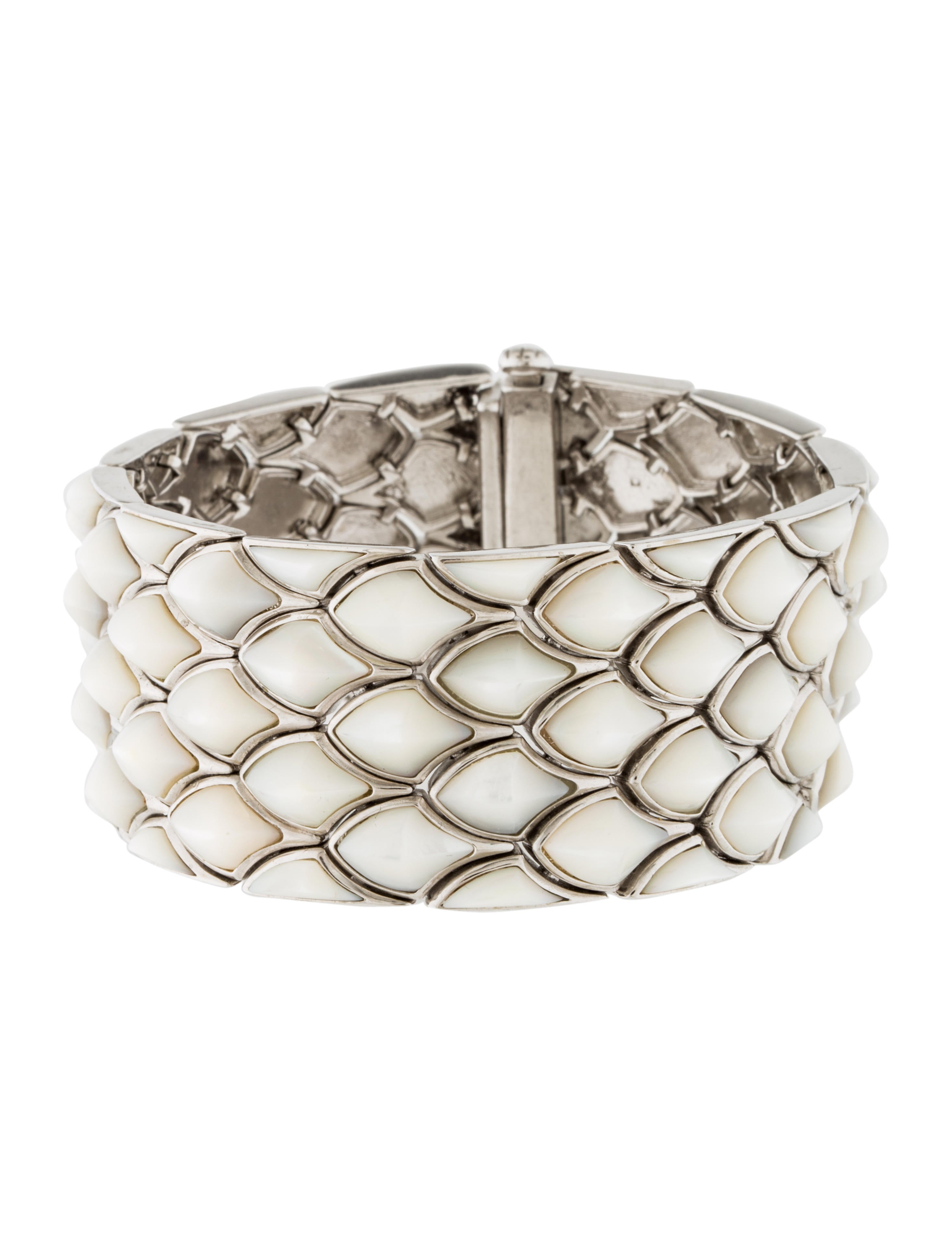 Stephen ster Mother of Pearl Scale Bracelet Bracelets STW20828