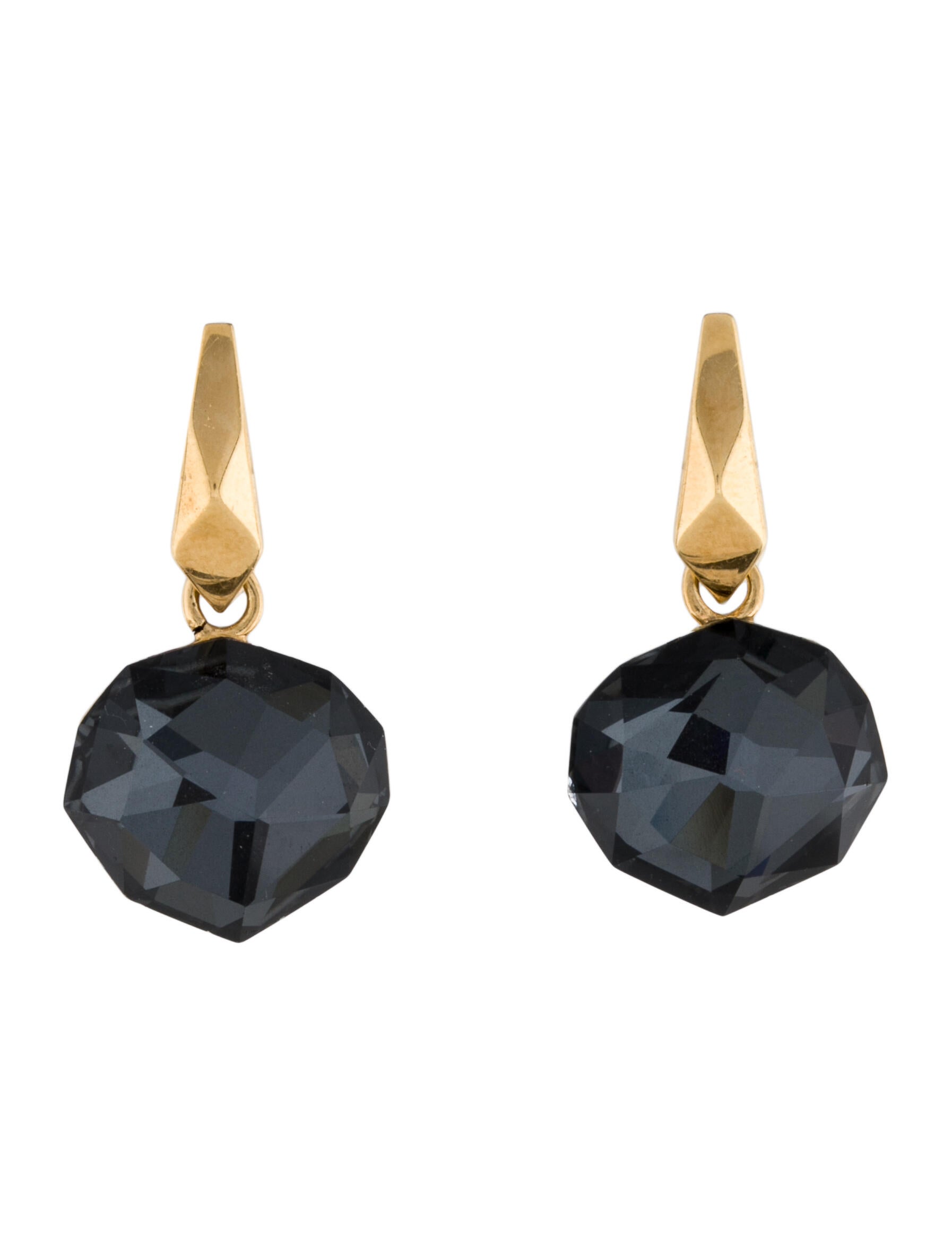 Stephen Webster 18K Hematite Quartz Drop Earrings