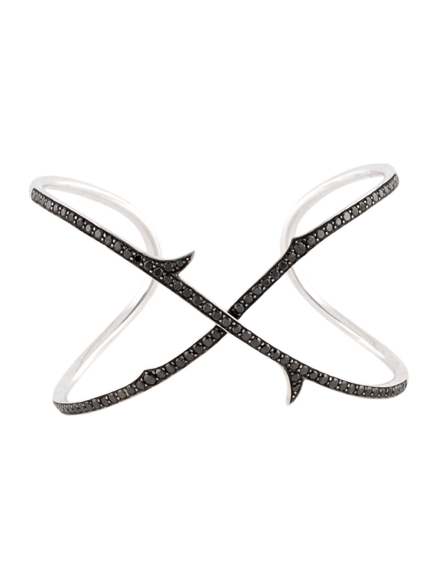 Stephen ster 18K Diamond Thorn Cuff Bracelet 18K White Gold Cuff