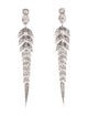 Stephen Webster 18K 1.90ctw Diamond Tail Feather Long Drop Earrings