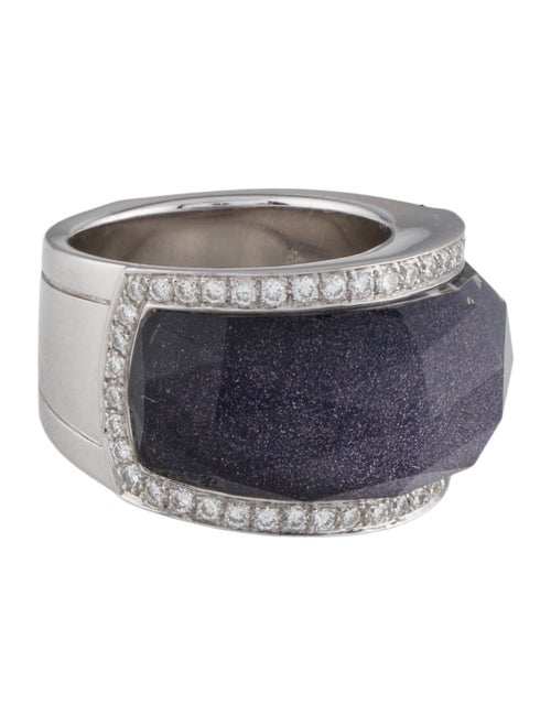 Stephen Webster 18K Quartz Doublet & Diamond Classic Crystal Haze Ring