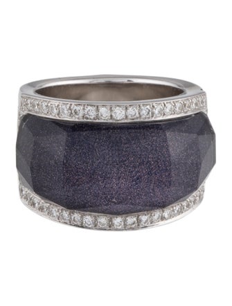 Stephen Webster 18K Quartz Doublet & Diamond Classic Crystal Haze Ring