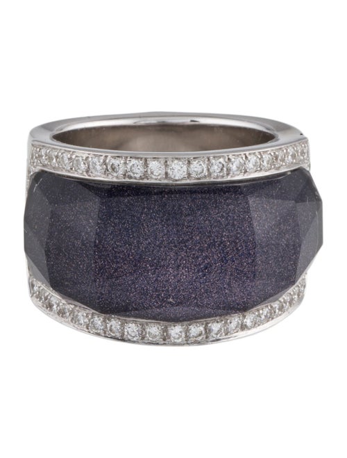 Stephen Webster 18K Quartz Doublet & Diamond Classic Crystal Haze Ring