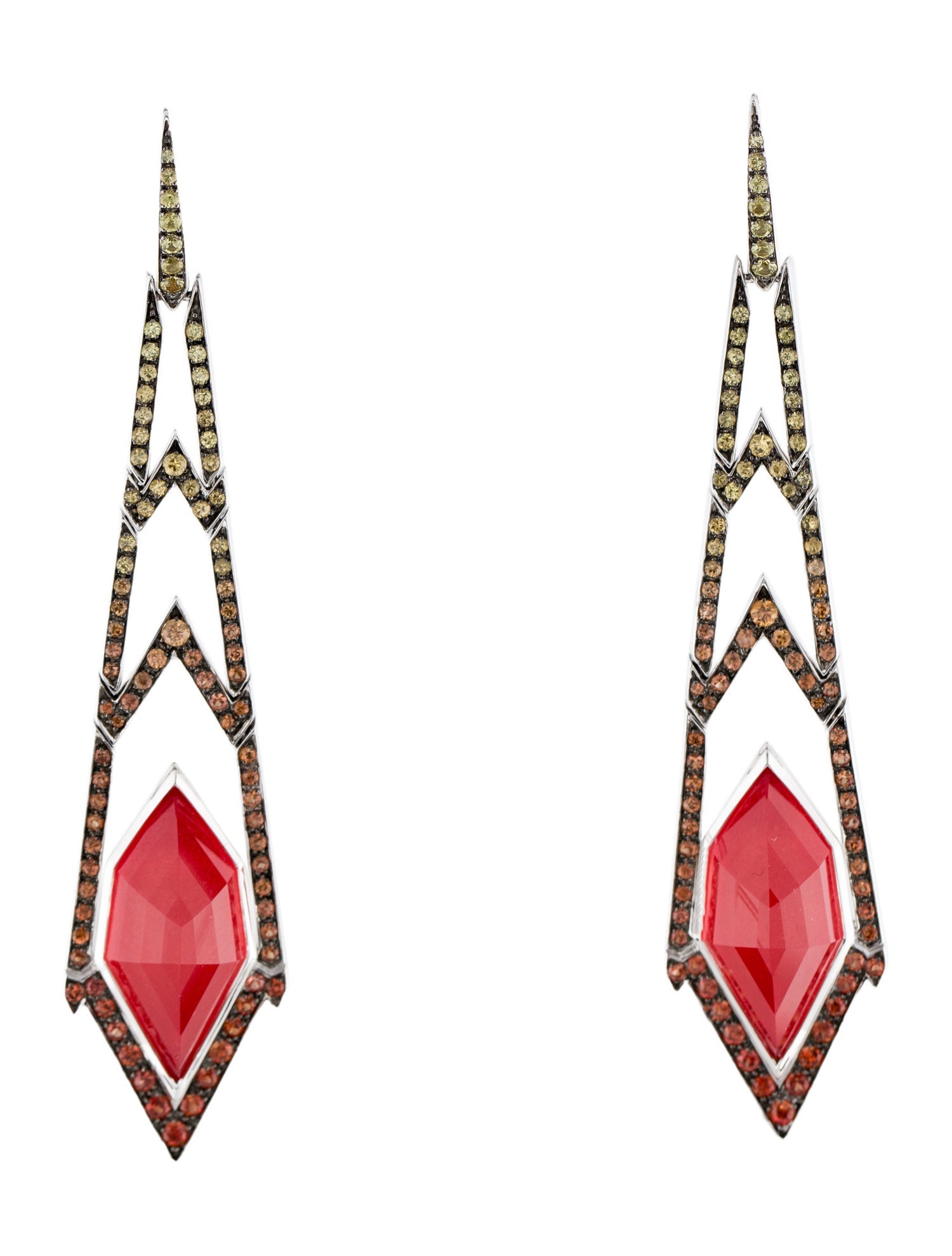 Stephen Webster 18K Sapphire & Quartz Doublet Lady Stardust Drop Earrings