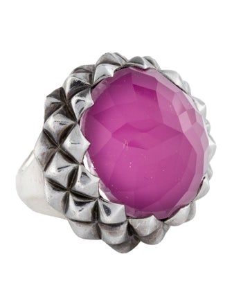 Stephen Webster Mother Of Pearl & Quartz Doublet Superstud Cocktail Ring