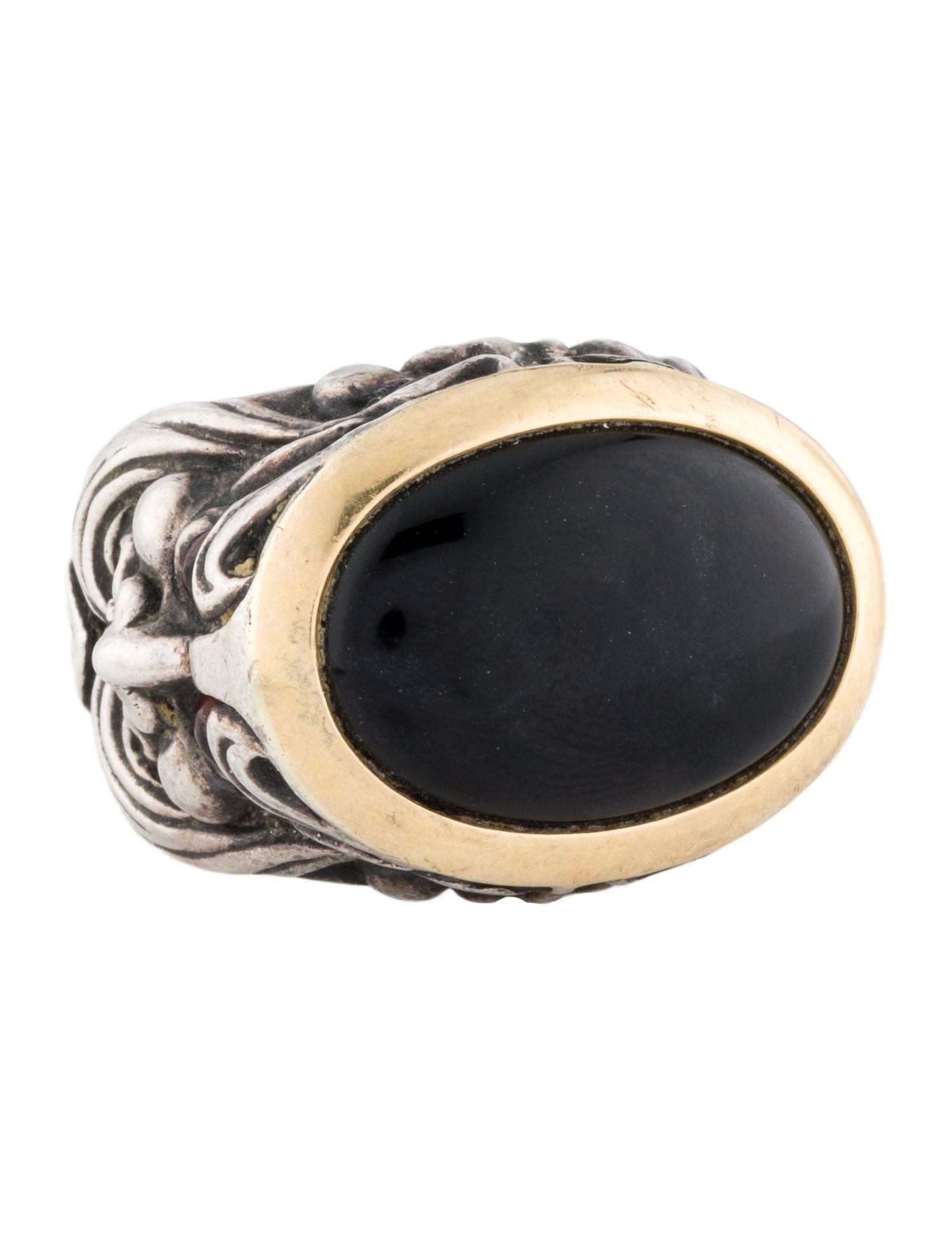 Stephen Webster Onyx & Garnet Gargoyle Ring