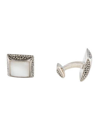 Stephen Webster Mother of Pearl Rayman Square Cufflinks
