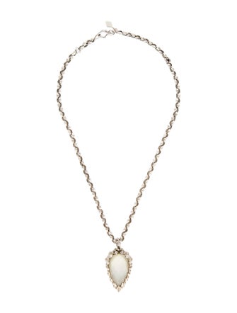 Stephen Webster Mother of Pearl & Quartz Doublet Superstud Pendant Necklace