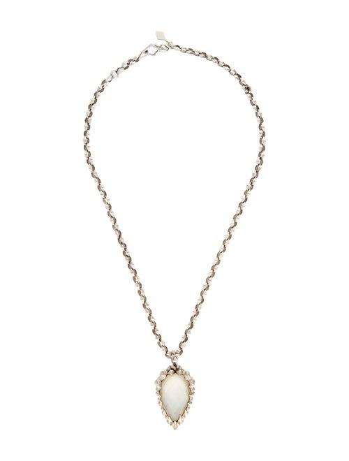 Stephen Webster Mother of Pearl & Quartz Doublet Superstud Pendant Necklace