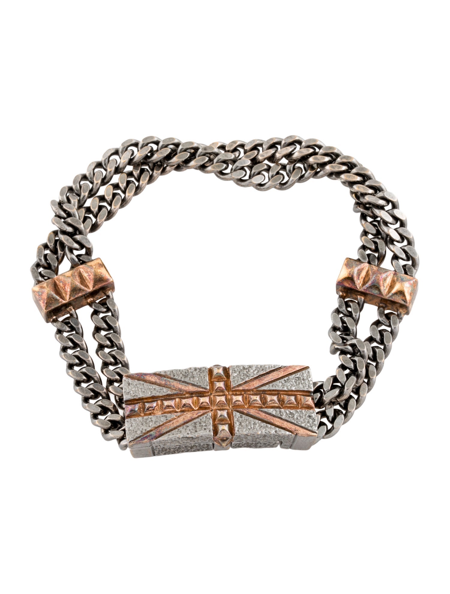 Stephen Webster Union Jack Studded Chain Bracelet